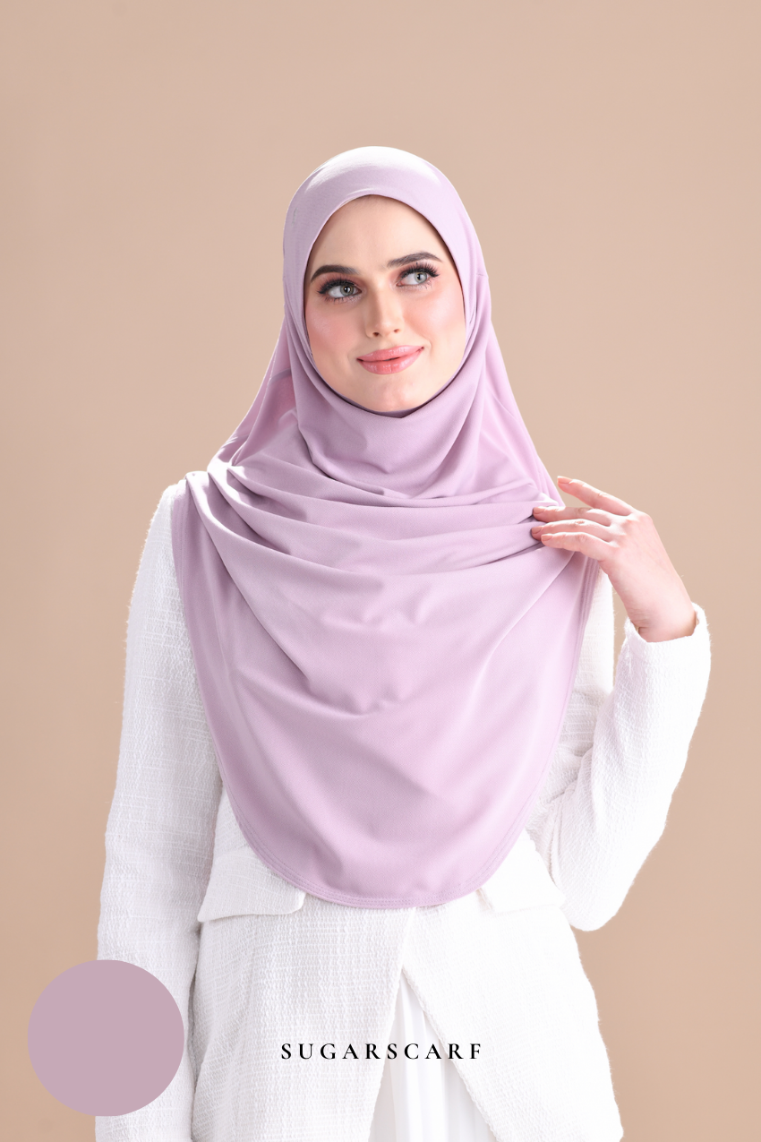Iris Slip On Plain Hijab (Lilac)