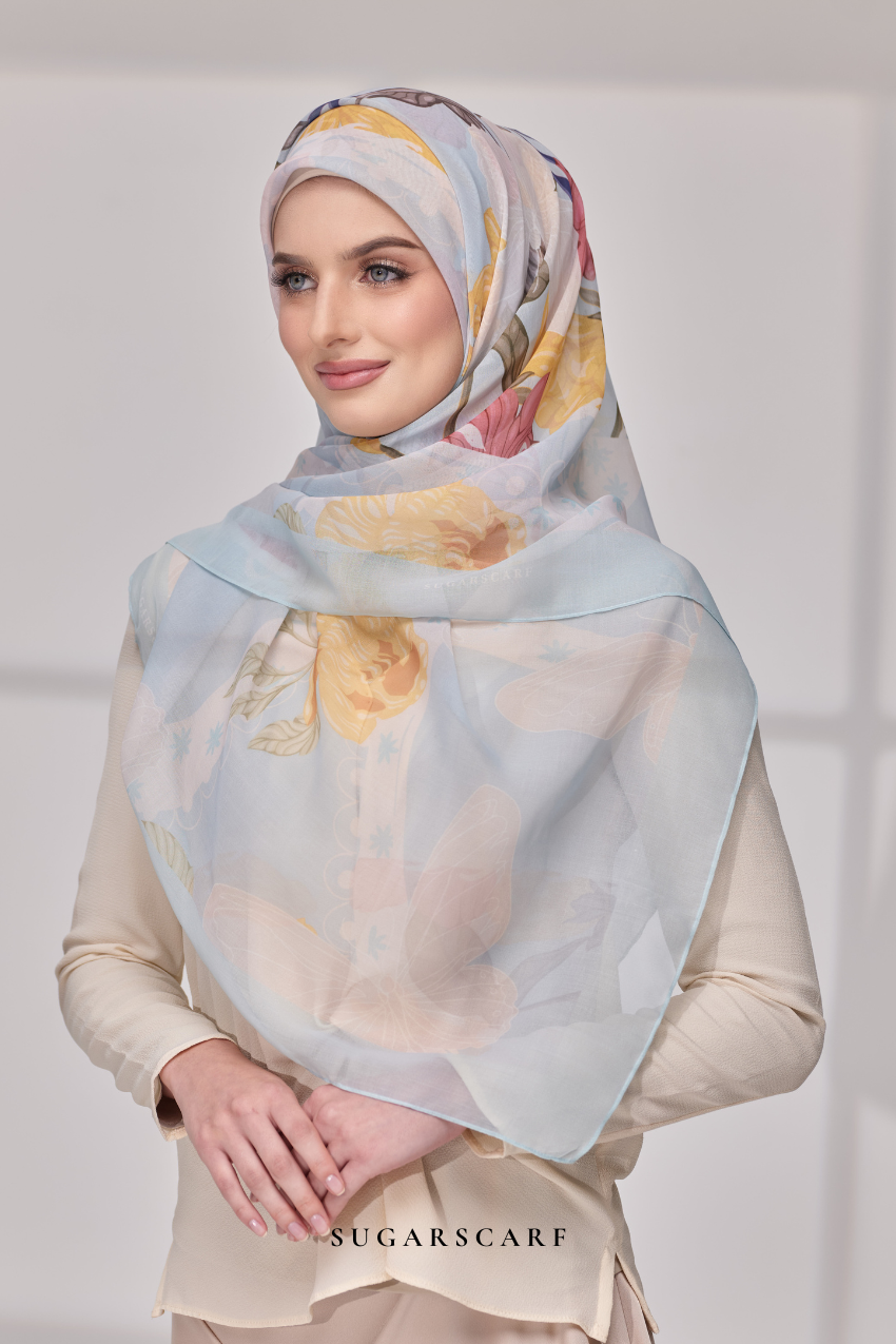 YES ( Japanese Voile Vol2 Square Scarf ) Riang Raya in ( BERSERI )