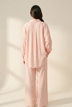Jeniffer Set Mixed Linen-Blend In CreamPink