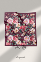 YES DEFECT - TSE Paris Cotton Voile Square Scarf ( Please Stay )