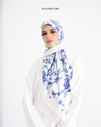 YES DEFECT Matte Satin Silk Sq (She is in The Bloom) in Roxanne