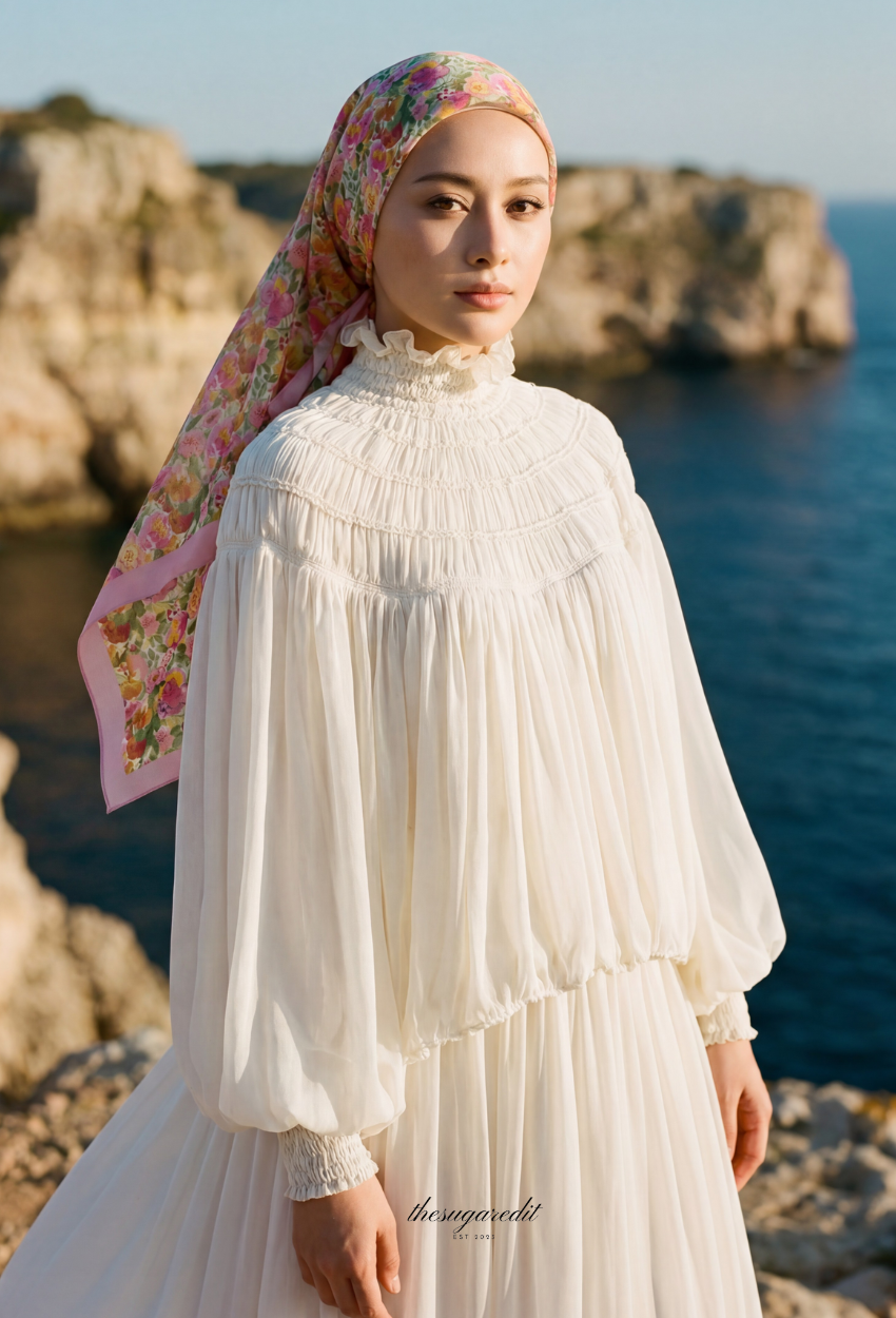 TSE Grace Collection Japanese Voile Square In Fate