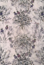 TSE BloomInvitation Japanese Cotton Voile Square - Auckland