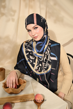 YES DEFECT - ( Square ) Classy Harmoni Mixed Satin Silk Scarf ( ATTACHMENT )