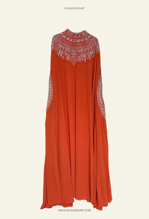 Vivi Crystal Beads Drape In Royal Blue
