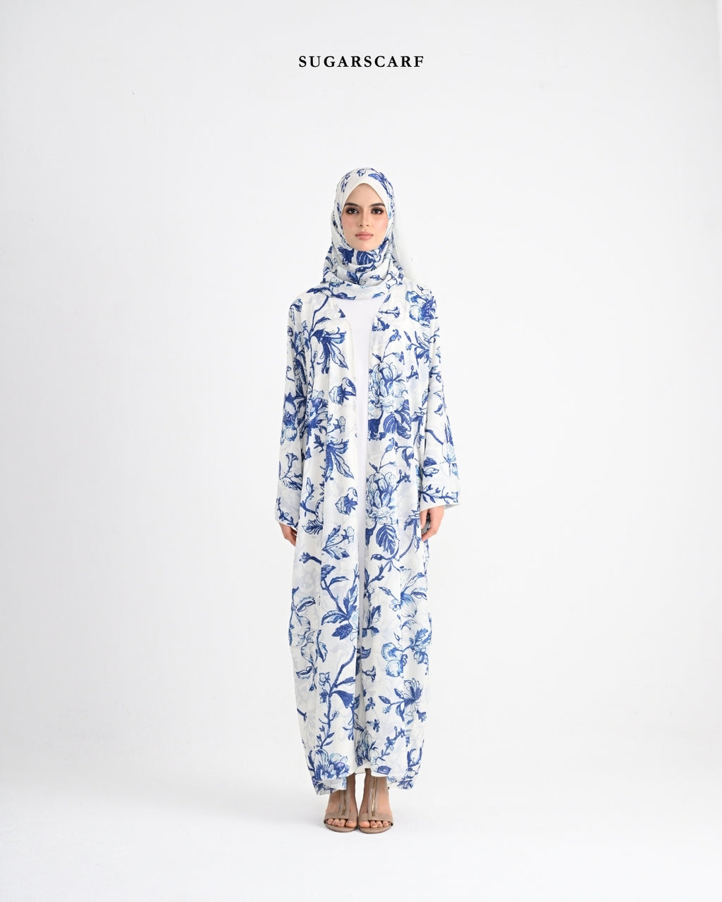 She is In Bloom Abaya Outer in Roxanne