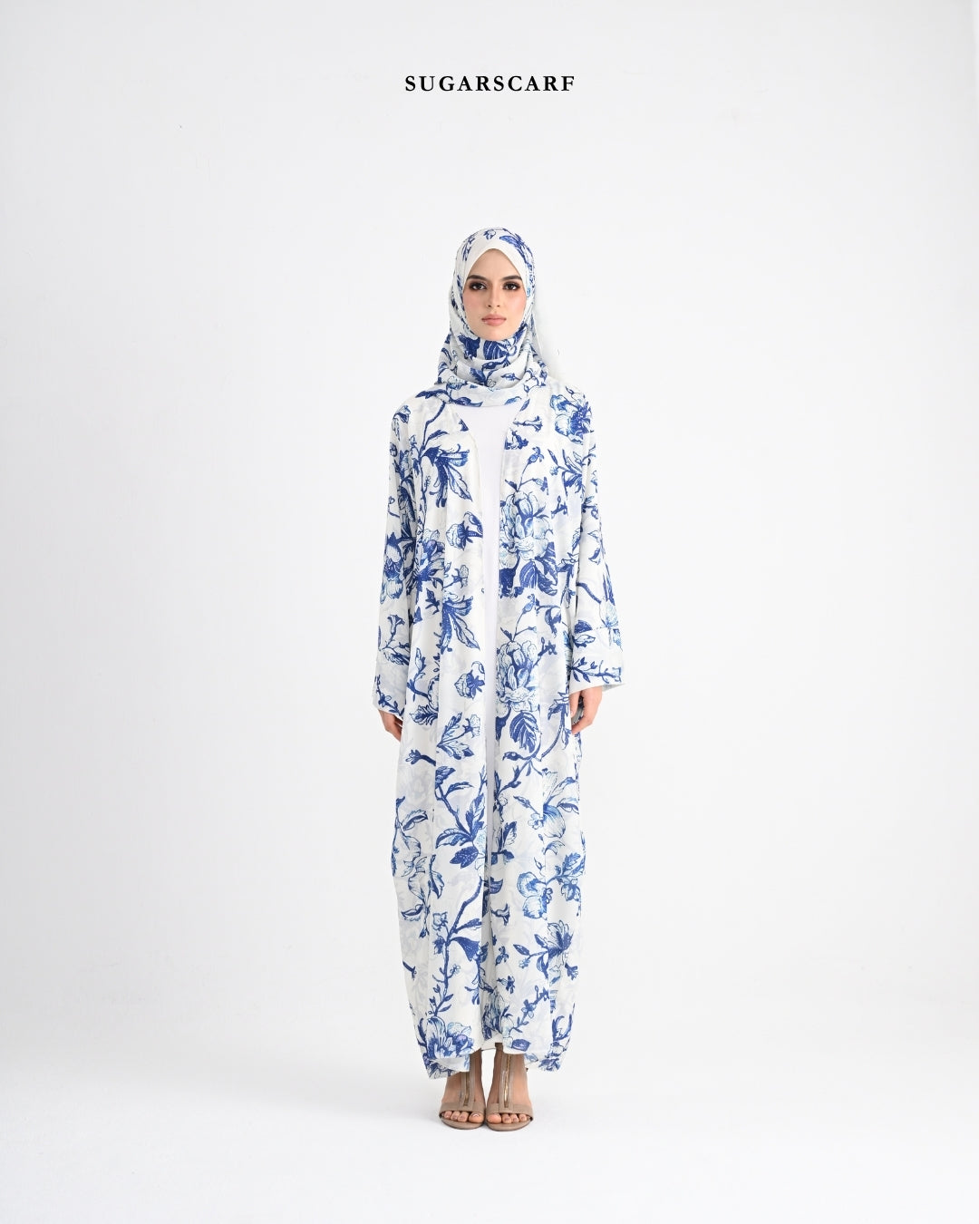 She is In Bloom Abaya Outer in Roxanne