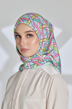 ( Square ) Classy Simpulan Mixed Satin Silk Satin ( TAKBIR )