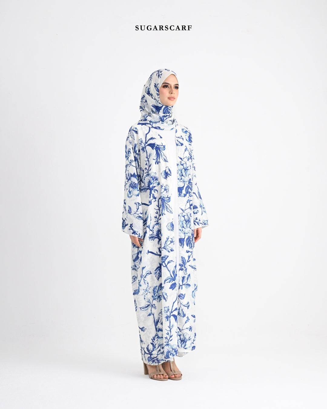 She is In Bloom Abaya Outer in Roxanne