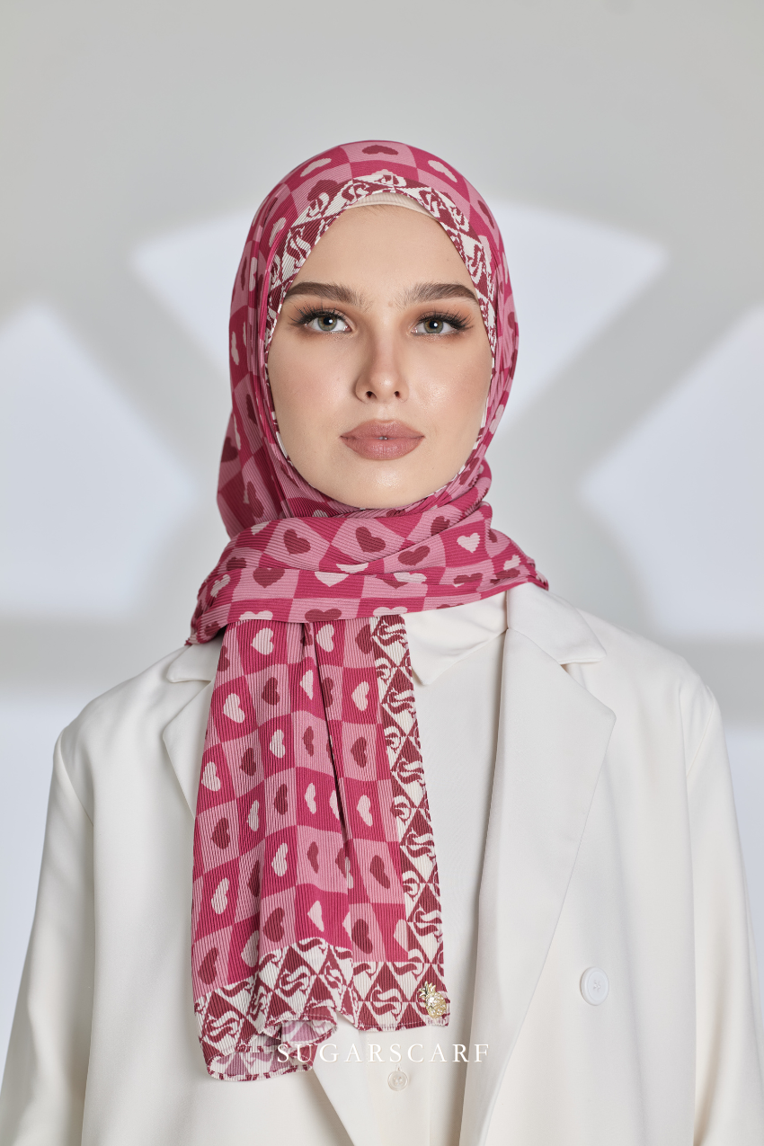 ( Full Wide Pleats Shawl ) Kindness ( KISSES)