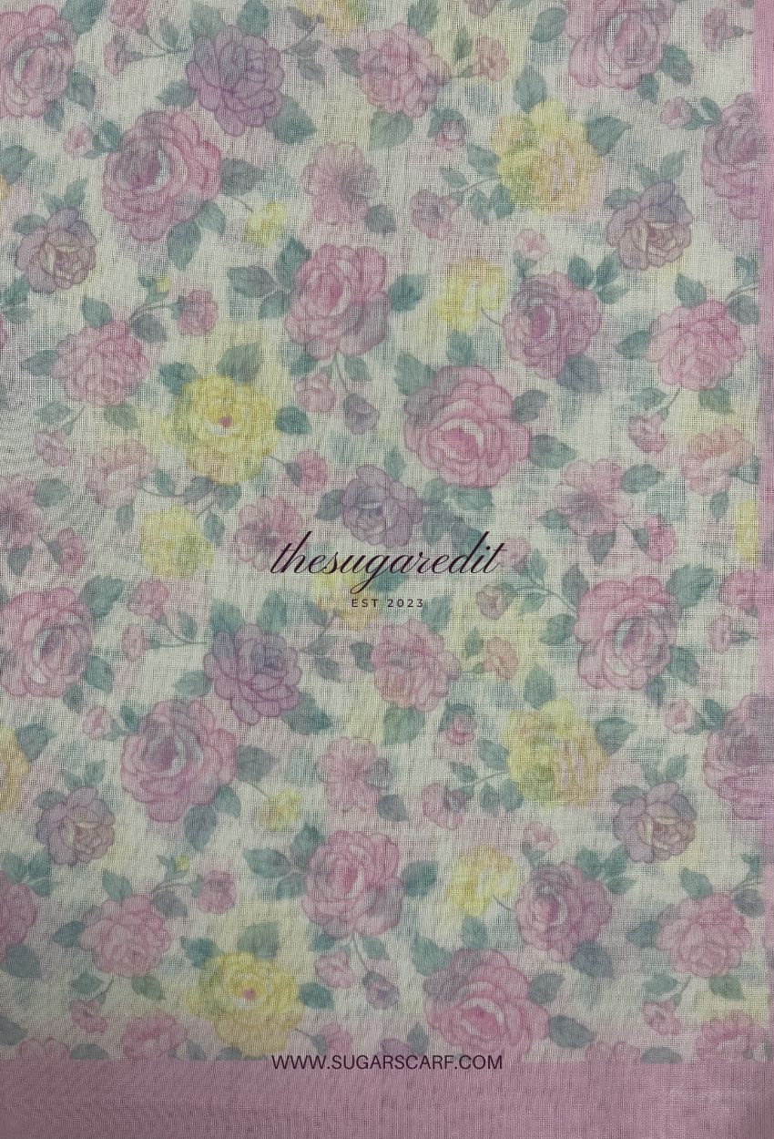 TSE BloomInvitation Japanese Cotton Voile Square - Minnie