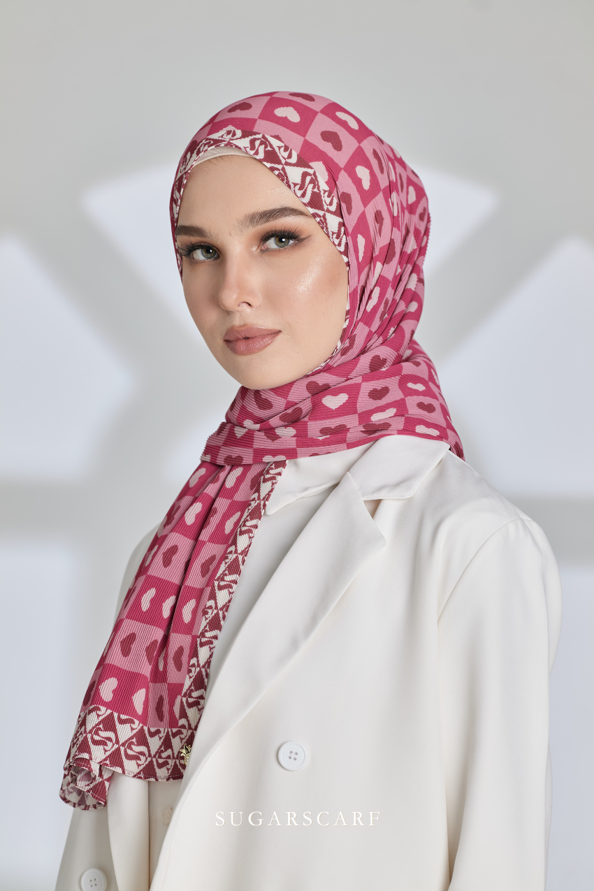 ( Full Wide Pleats Shawl ) Kindness ( KISSES)