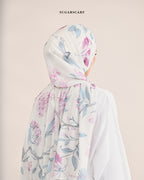 YES DEFECT - Long Scarf Shawl Harmony In Fairy Flower