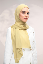 (SAMPLE) ( Full Wide Pleats Shawl ) Elegant Folds Everyday Ironless Pleats Shawl ( Serai )