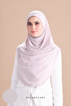 Iris Slip On Plain Hijab (Ash)