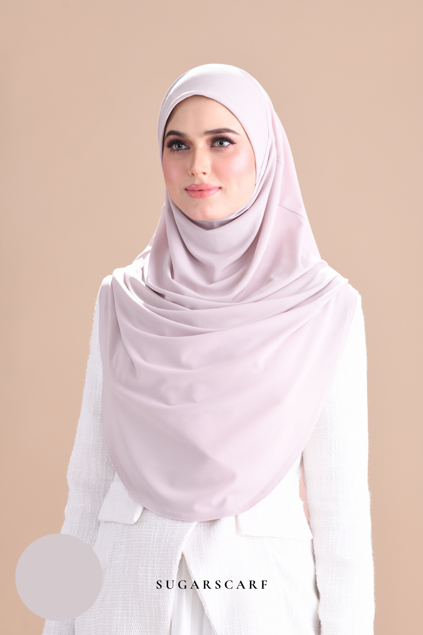 Iris Slip On Plain Hijab (Ash)