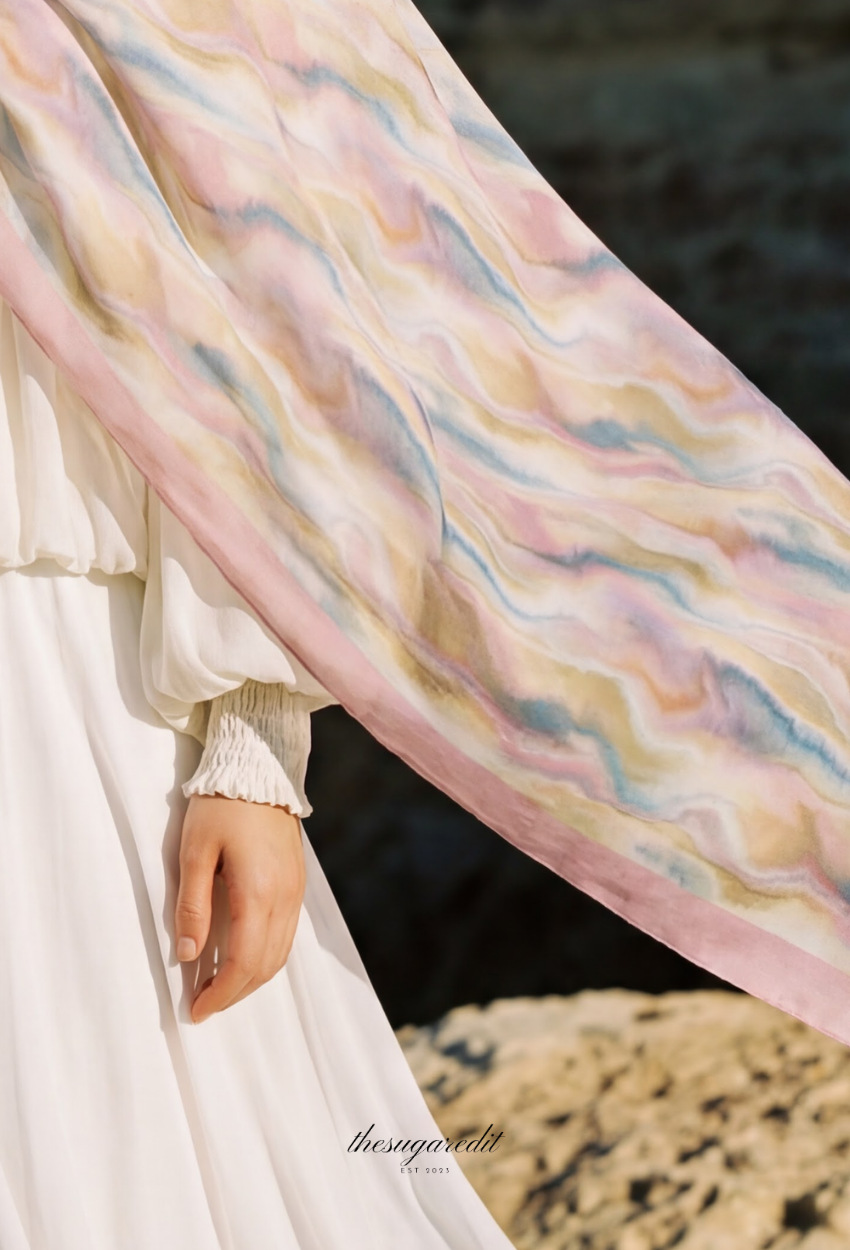 TSE Mod Japanese Cotton Voile Square CottonCandy