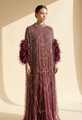 Seraphina Crystal Beads Drape In Purple Crimson