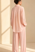 Jeniffer Set Mixed Linen-Blend In CreamPink