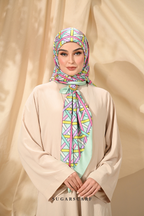 ( Square ) Classy Simpulan Mixed Satin Silk Satin ( TAKBIR )