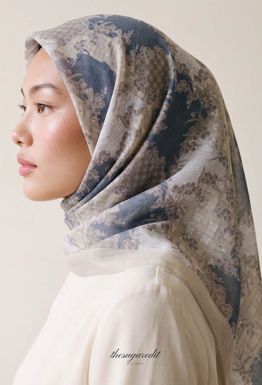 TSE BloomInvitation Japanese Cotton Voile Square - HarrowPlace