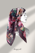 YES DEFECT - TSE Paris Cotton Voile Square Scarf ( Please Stay )