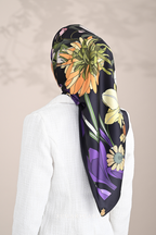 YES ( Square ) Blooming Matte Satin Silk Square ( MOTIVATED )