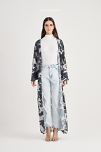 She is In Bloom Abaya Outer in Grisel