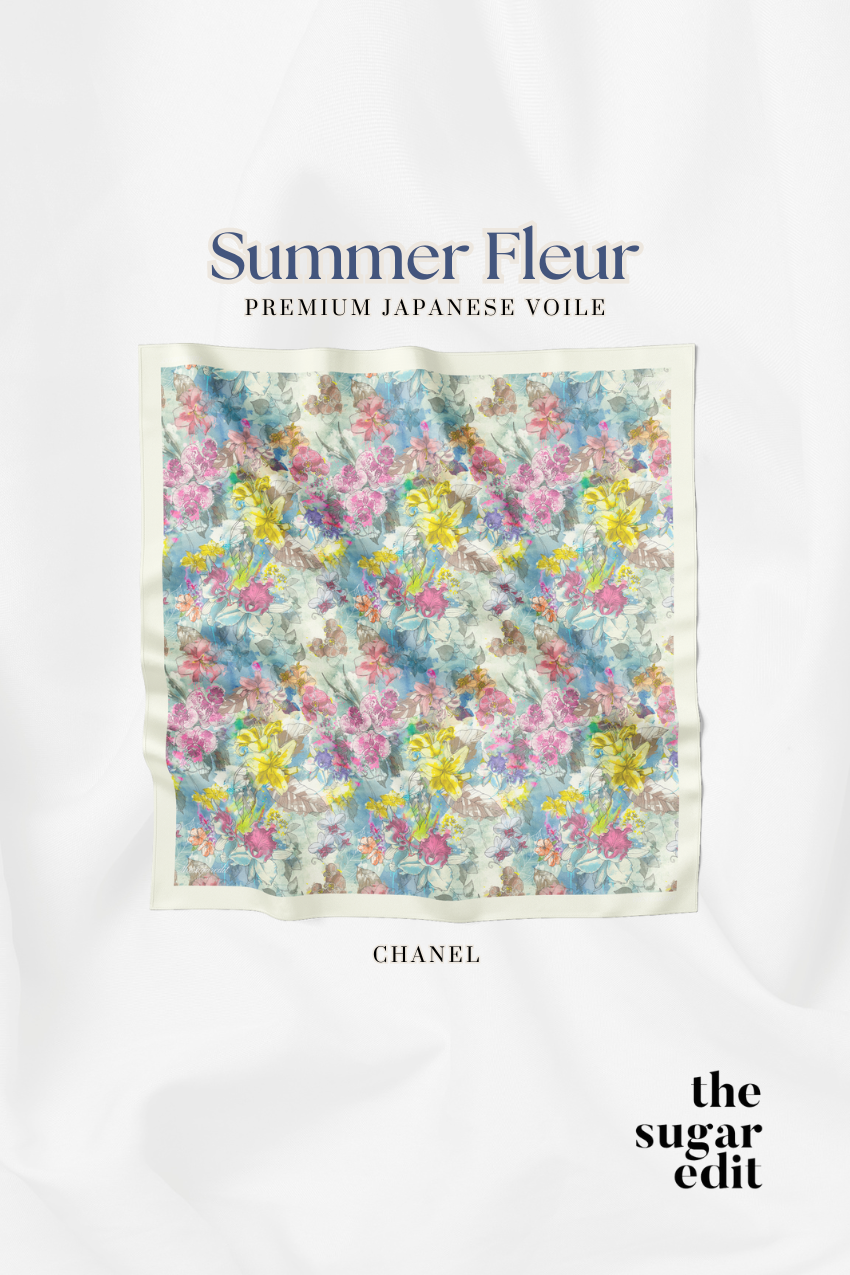 YES THESUGAREDIT Summer-Fleur Series Premium Japanese Voile ( Channel )