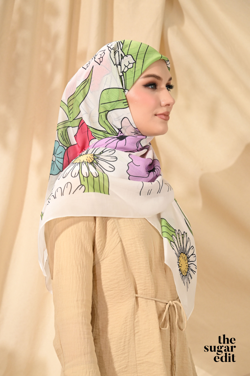 YES DEFECT - THESUGAREDIT Jasmine Collection French Cotton Bawal ( SELFIE )
