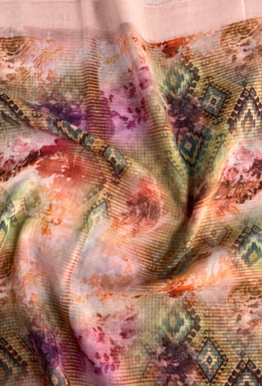 TSE BloomInvitation Japanese Cotton Voile Square - Irina