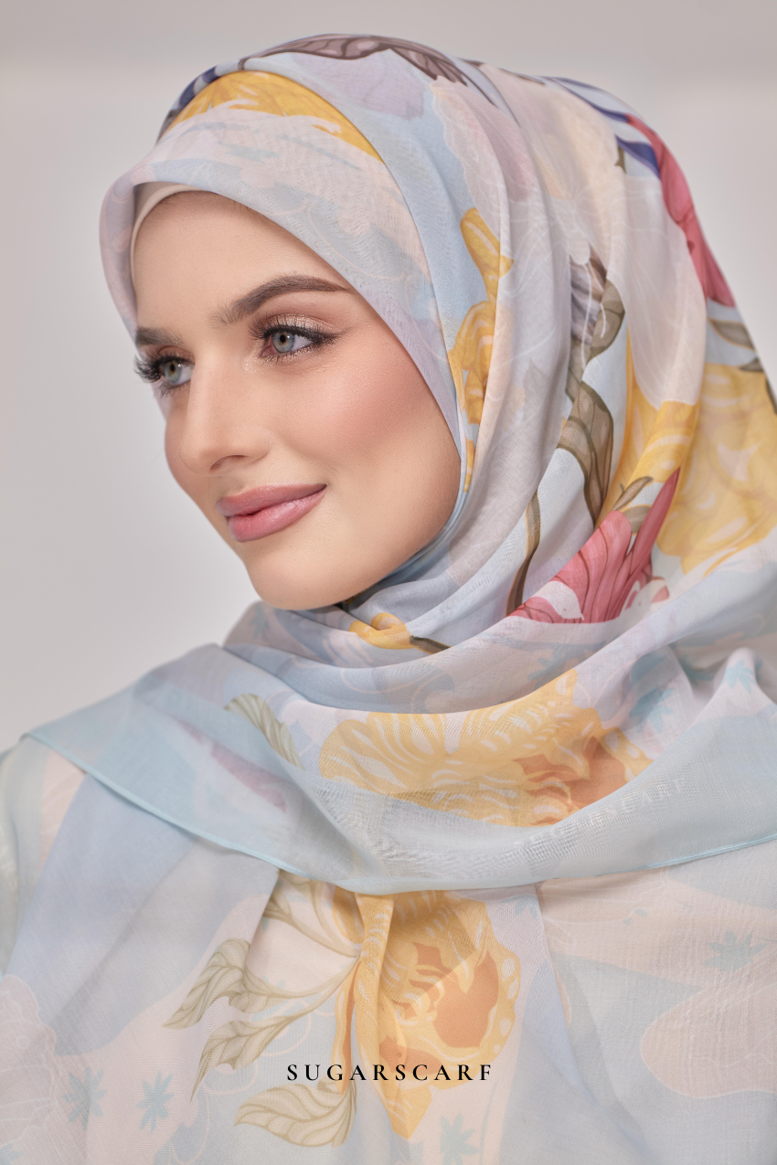 YES ( Japanese Voile Vol2 Square Scarf ) Riang Raya in ( BERSERI )