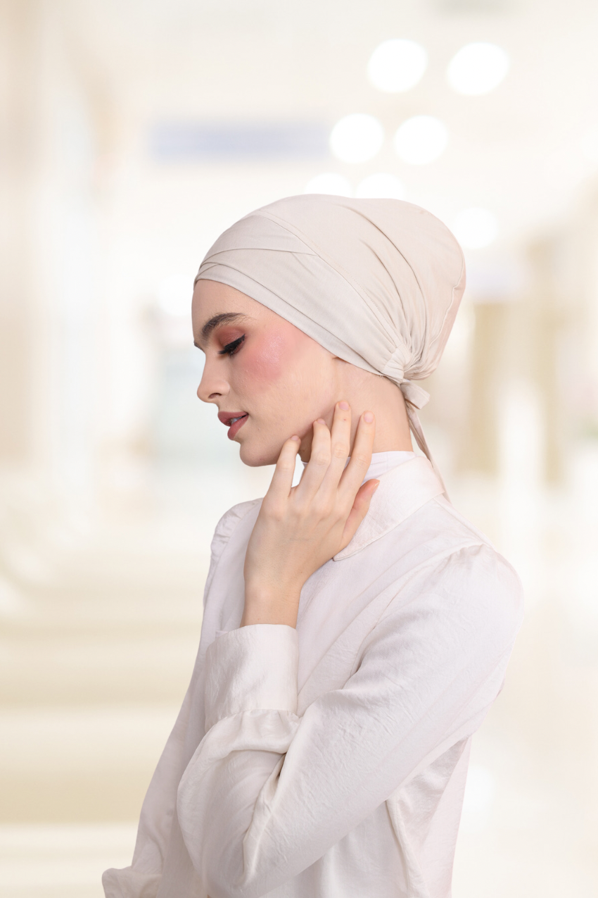 Superhero BambooViscose Inner Signature Criss Cross in Buttercream