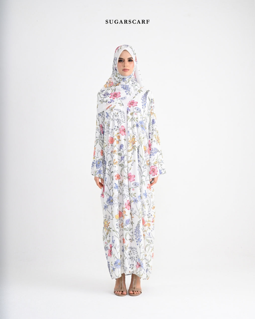 She is In Bloom Abaya Outer in Everlyn