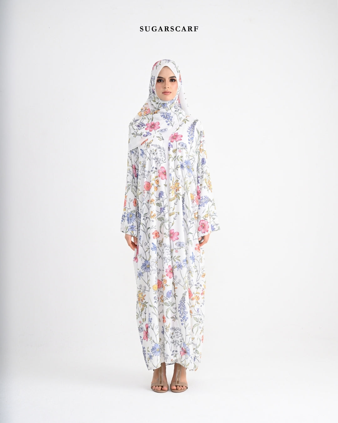She is In Bloom Abaya Outer in Everlyn