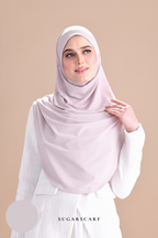 Iris Slip On Plain Hijab (Ash)