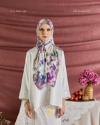 YES DEFECT (Square ) Celeste In Mixed Silk Matte Satin (Tradition)