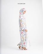 She is In Bloom Abaya Outer in Everlyn