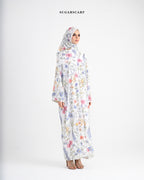 She is In Bloom Abaya Outer in Everlyn