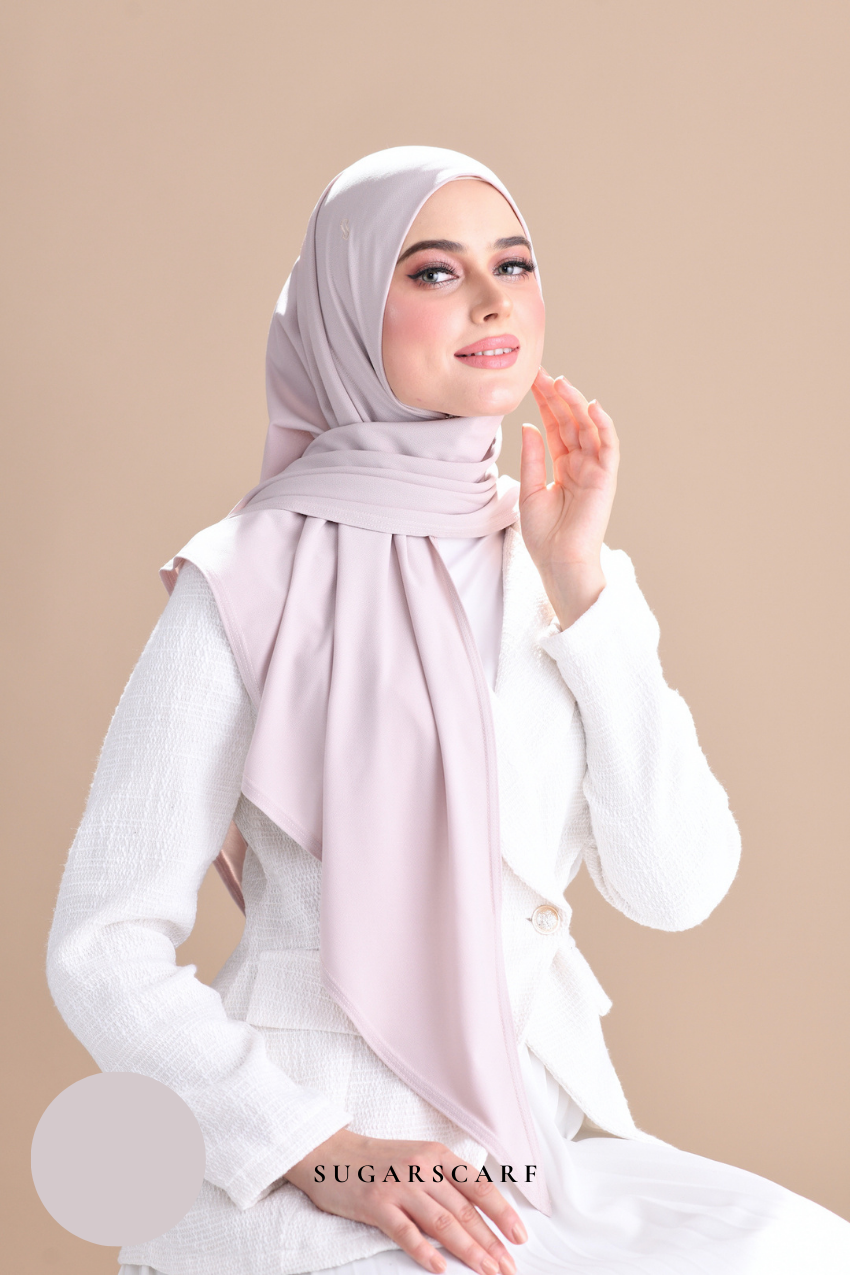 Claudia Triangle Style (Semi Instant Hijab) (Ash)