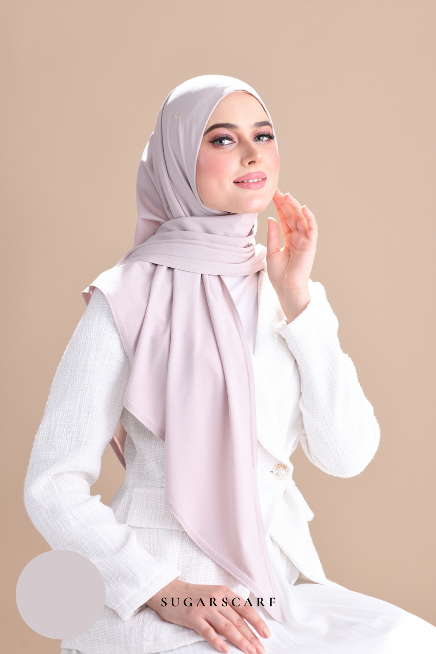 YES DEFECT - Claudia Triangle Style (Semi Instant Hijab) (Ash)