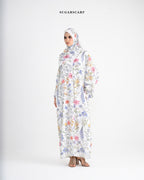 She is In Bloom Abaya Outer in Everlyn