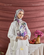 YES DEFECT (Square ) Celeste In Mixed Silk Matte Satin (Tradition)