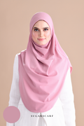 Iris Slip On Plain Hijab (Rose)