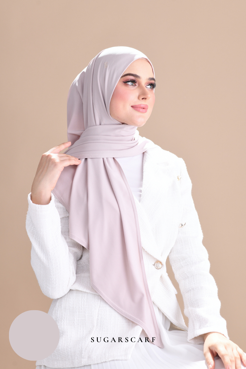 Claudia Triangle Style (Semi Instant Hijab) (Ash)