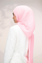 YES DEFECT - ( Full Wide Pleats Shawl ) Elegant Folds Everyday Ironless Pleats Shawl ( Lace )