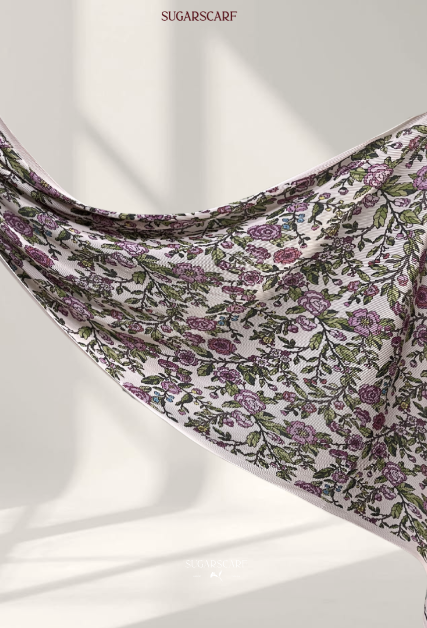 Fall In Love Wide Ultra Fine Pleated Shawl Ironless · in Geneva ( Soft Pink Based)