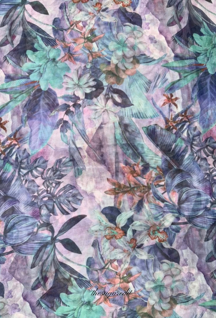 TSE BloomInvitation Japanese Cotton Voile Square - BondStreet