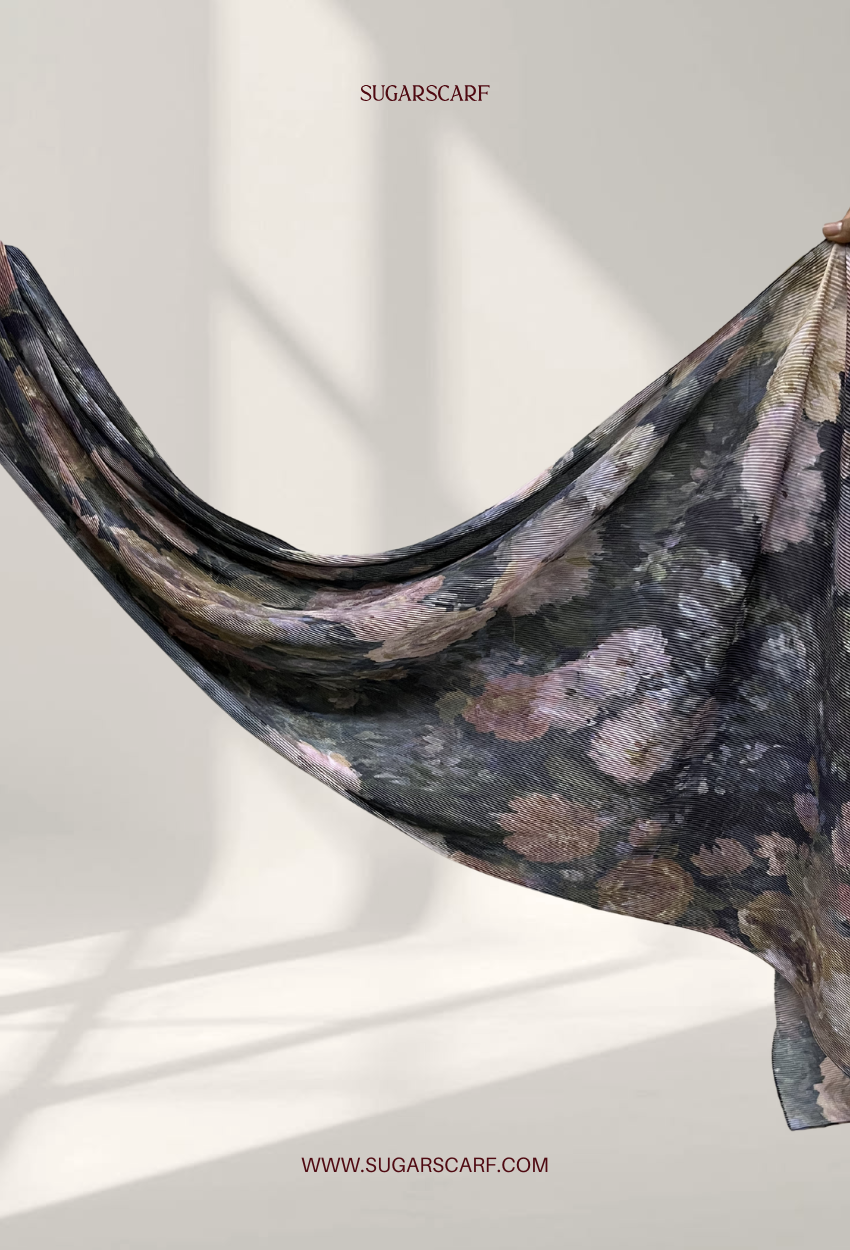 Fall In Love Wide Ultra Fine Pleated Shawl Ironless · in Avante