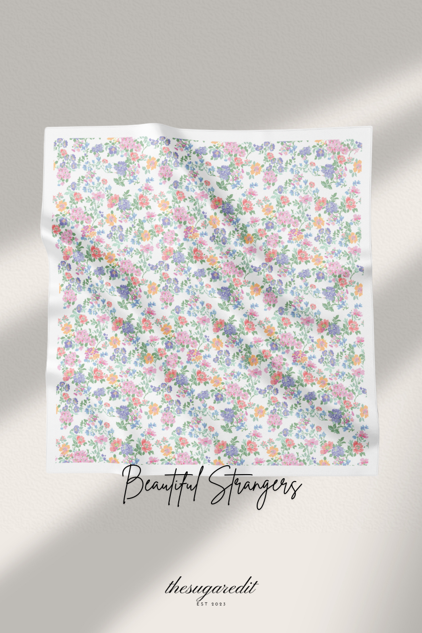 YES DEFECT - TSE Paris Cotton Voile Square Scarf ( Beautiful Strangers )